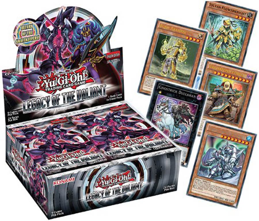 Yu-Gi-Oh Legacy Of The Valiant Booster Display Of 24 Booster Packs