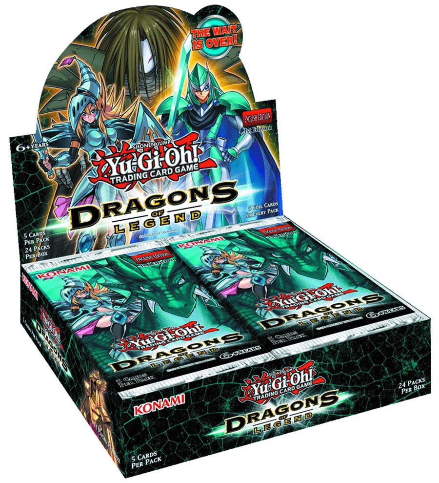 Yu-Gi-Oh Dragons Of Legend Display Of 24 Booster Packs