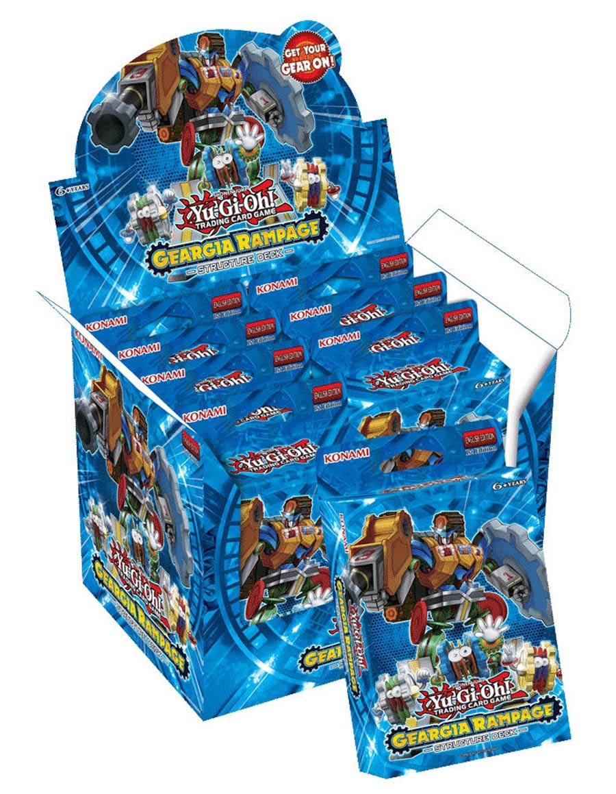 Yu-Gi-Oh Geargia Rampage Display Of 8 Structure Decks