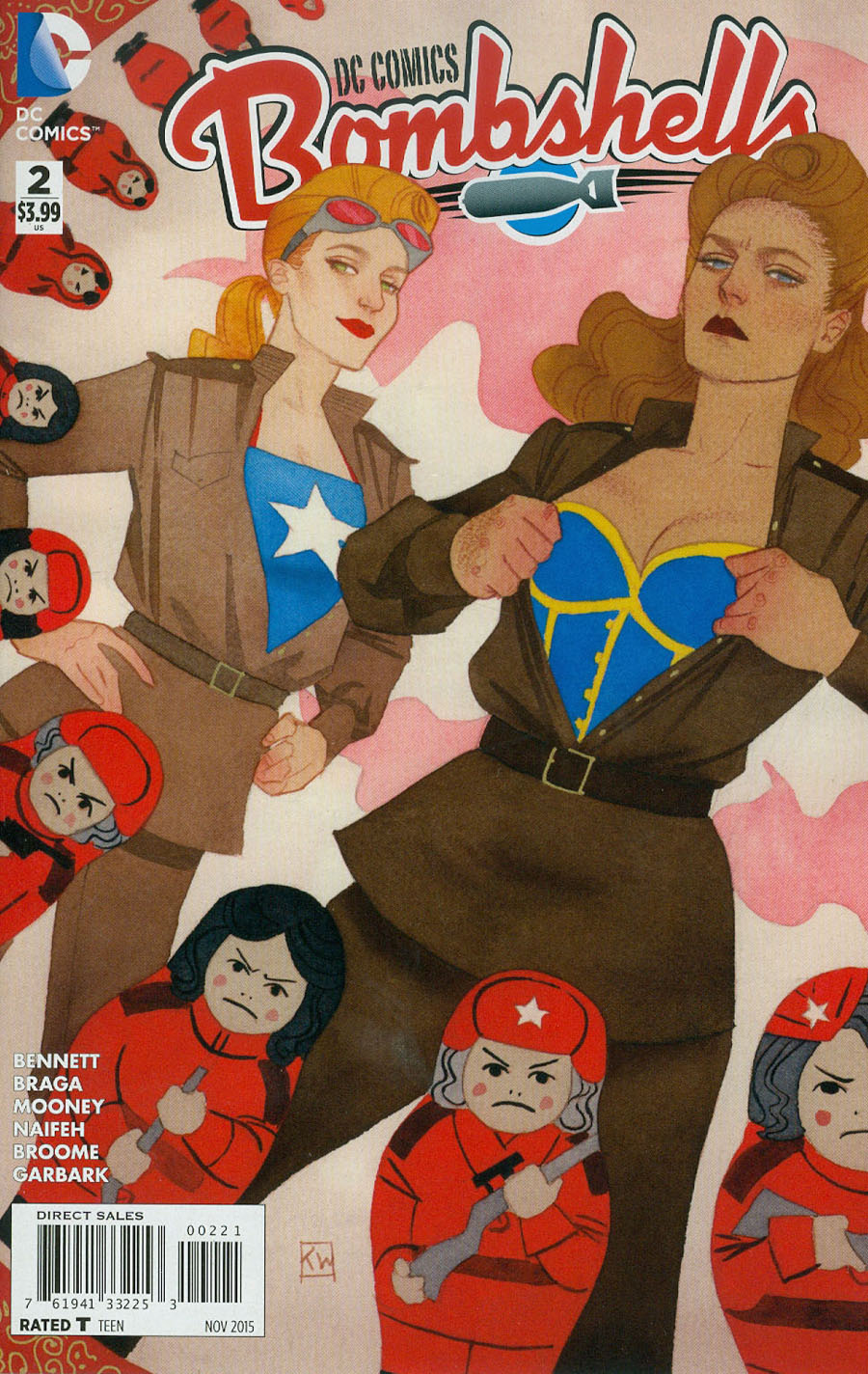 DC Comics Bombshells #2 Cover B Incentive Kevin Wada Variant Cover