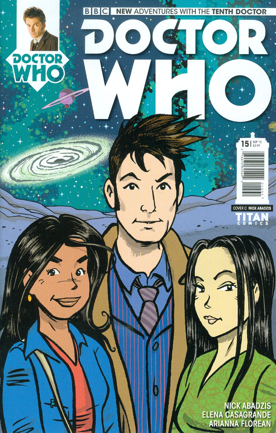 Doctor Who 10th Doctor #15 Cover C Incentive Nick Abadzis Variant Cover