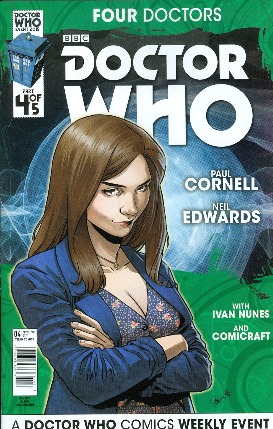 Doctor Who Event 2015 Four Doctors #4 Cover C Incentive Elena Casagrande Interlinking Companion Variant Cover