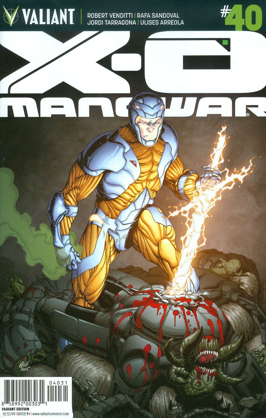 X-O Manowar Vol 3 #40 Cover C Incentive Robert Gill Variant Cover
