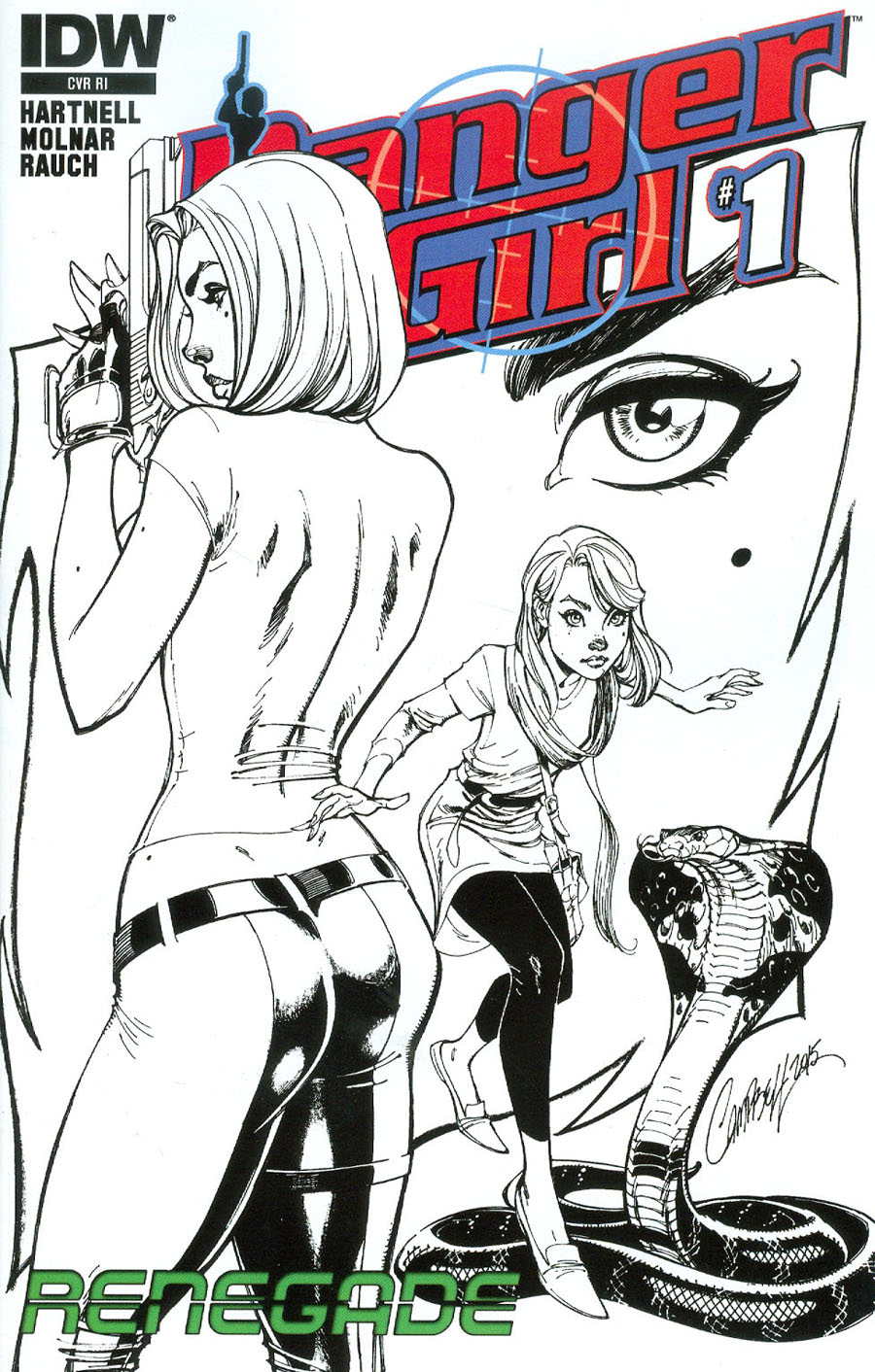 Danger Girl Renegade #1 Cover B Incentive J Scott Campbell Variant Cover