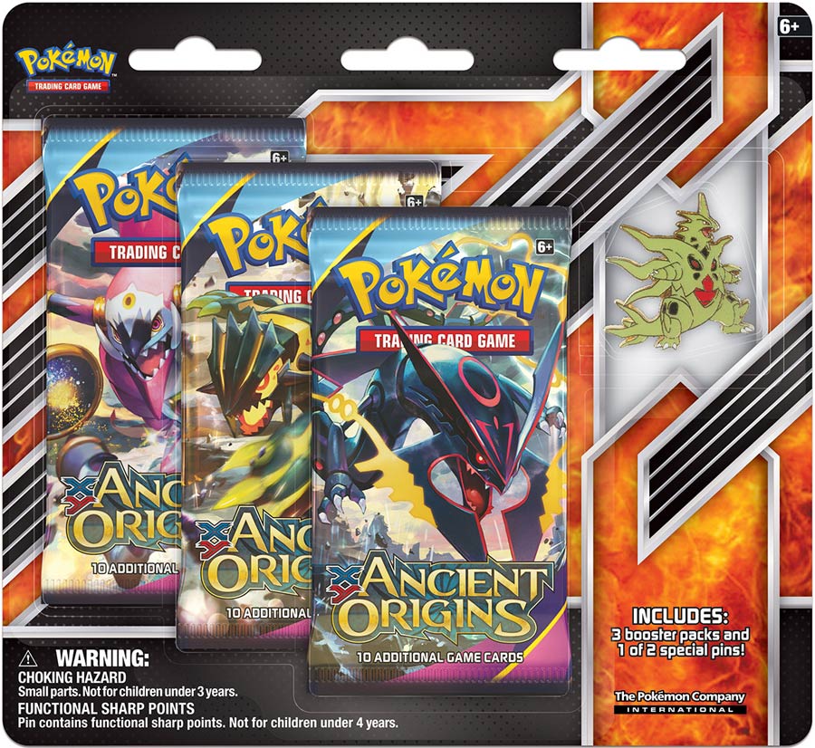 Pokemon XY Ancient Origins Three Booster Blister