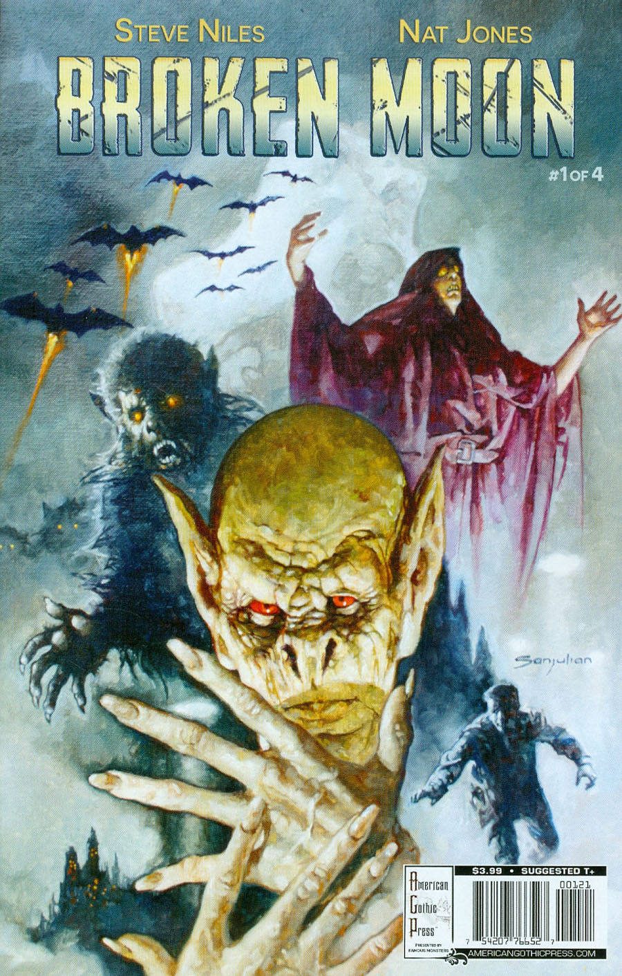 Famous Monsters Presents Broken Moon #1 Cover B Incentive Sanjulian Variant Cover