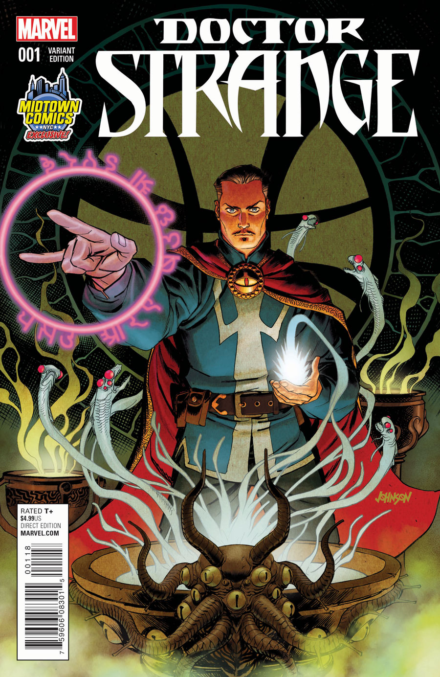 Doctor Strange Vol 4 #1 Cover B Midtown Exclusive Dave Johnson Variant Cover