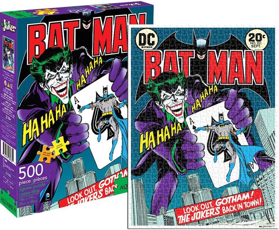 DC Comics Puzzle 500-Piece 14x19-inch - The Joker Cover