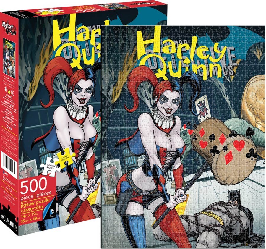 DC Comics Puzzle 500-Piece 14x19-inch - Harley Quinn Cover