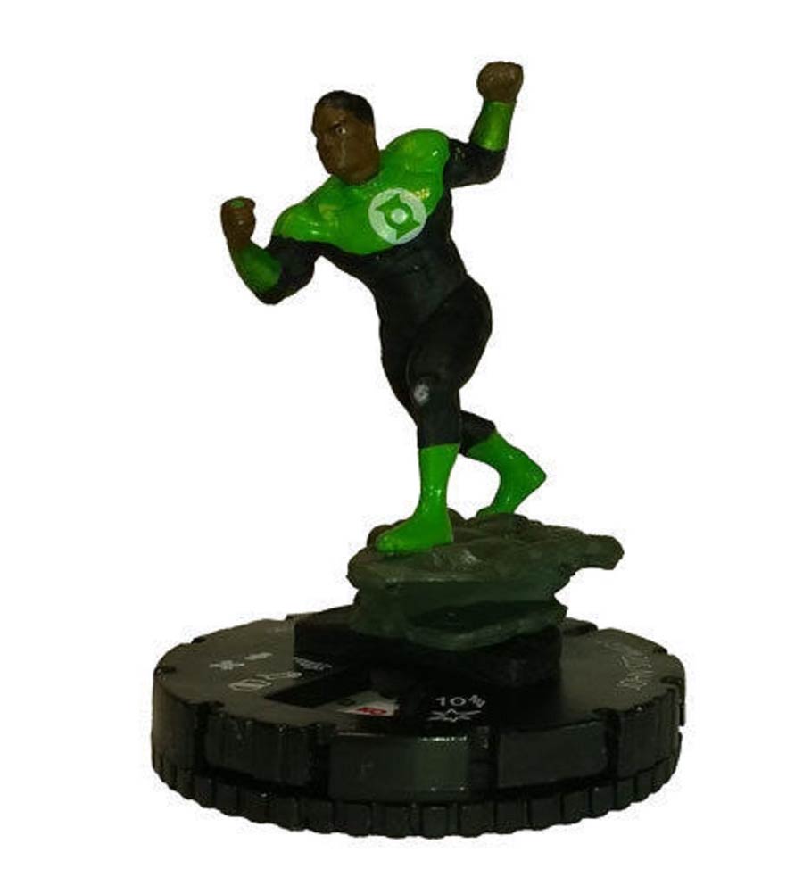 DC HeroClix War Of Light Month 3 Green Lantern John Stewart #105 Mini-Figure With Card