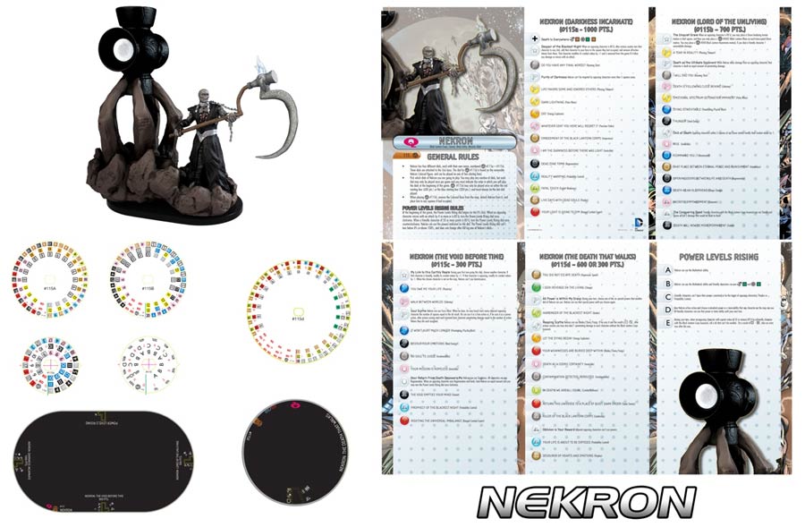 DC HeroClix War Of Light Month 6 Nekron And Black Lantern Power Battery #115 Figure With Card