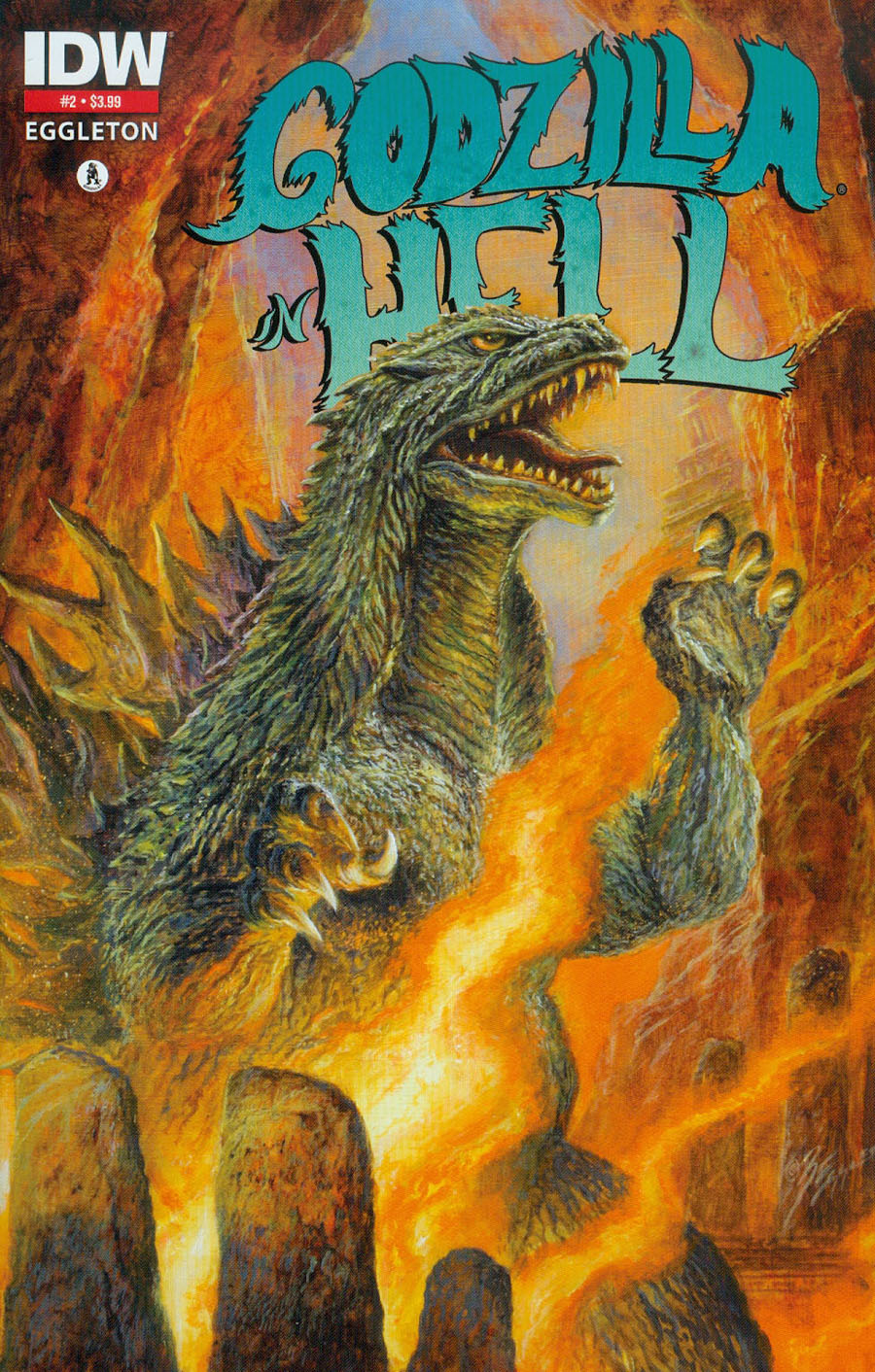 Godzilla In Hell #2 Cover C 2nd Ptg Bob Eggleton Variant Cover