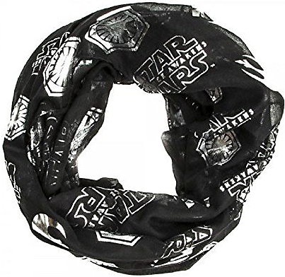 Star Wars Episode VII The Force Awakens Foil Print Viscose Scarf - Versus