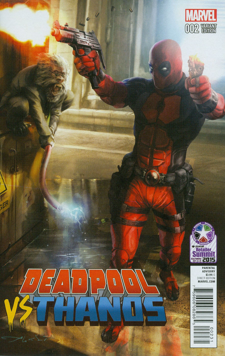 Deadpool vs Thanos #2 Cover D Retailer Summit 2015 Variant Cover