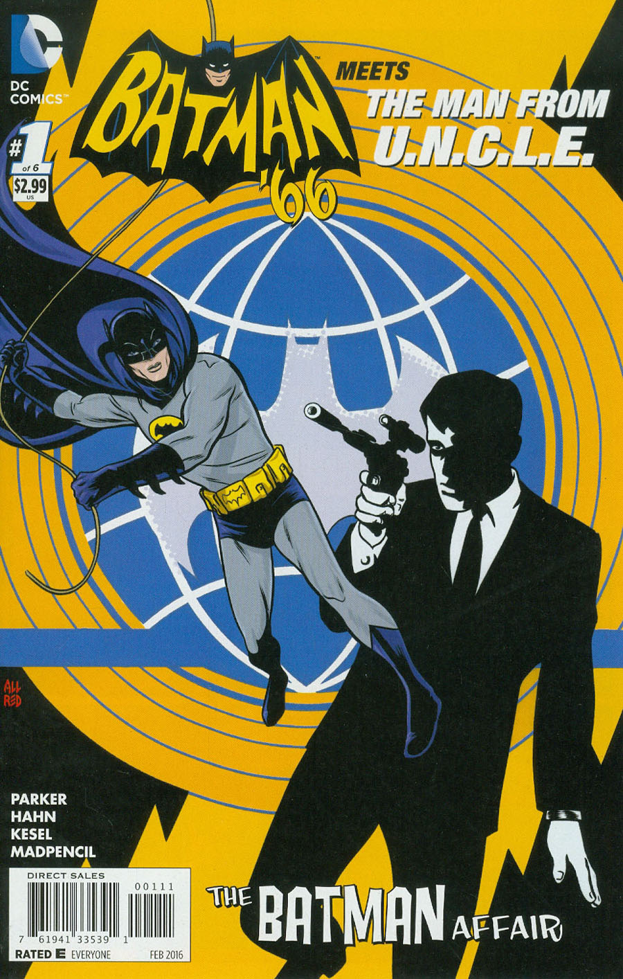 Batman 66 Meets The Man From U.N.C.L.E. #1 Cover A Regular Michael Allred Cover