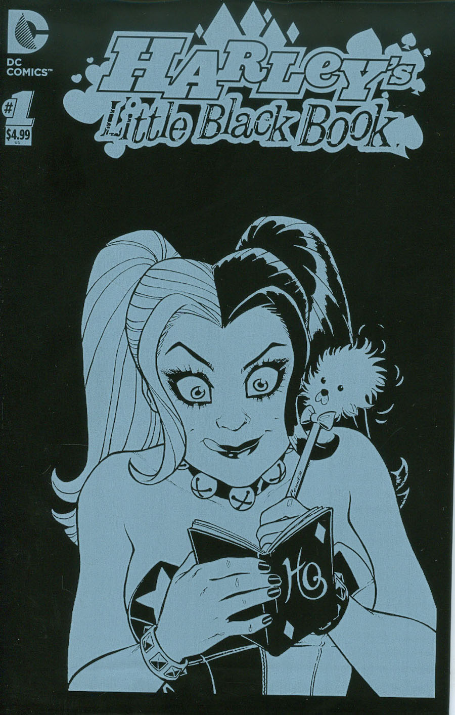 Harleys Little Black Book #1 Cover B Variant J Scott Campbell Harley Quinn Cover With Polybag