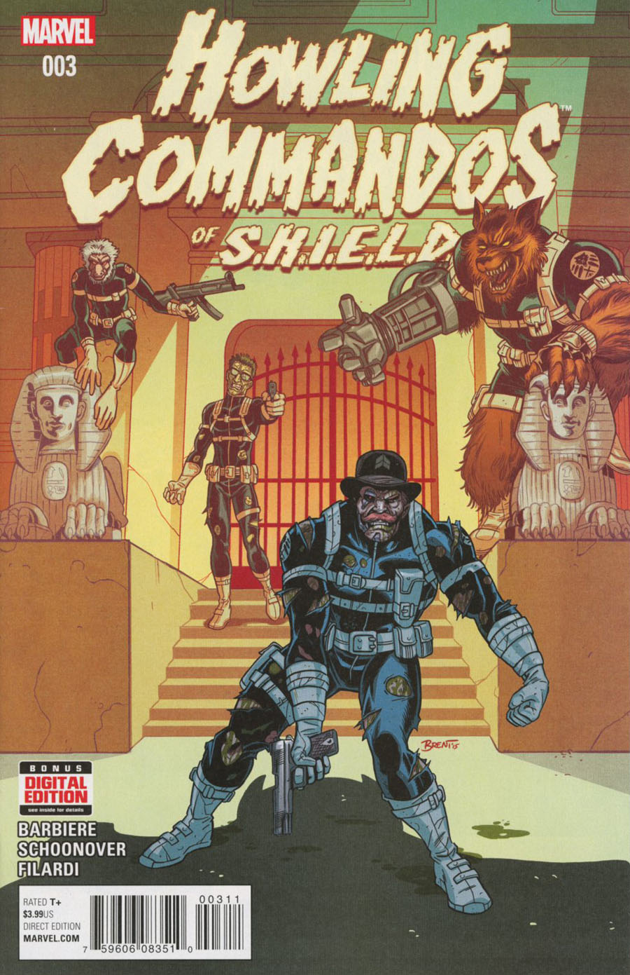 Howling Commandos Of S.H.I.E.L.D. #3 Cover A Regular Brent Schoonover Cover