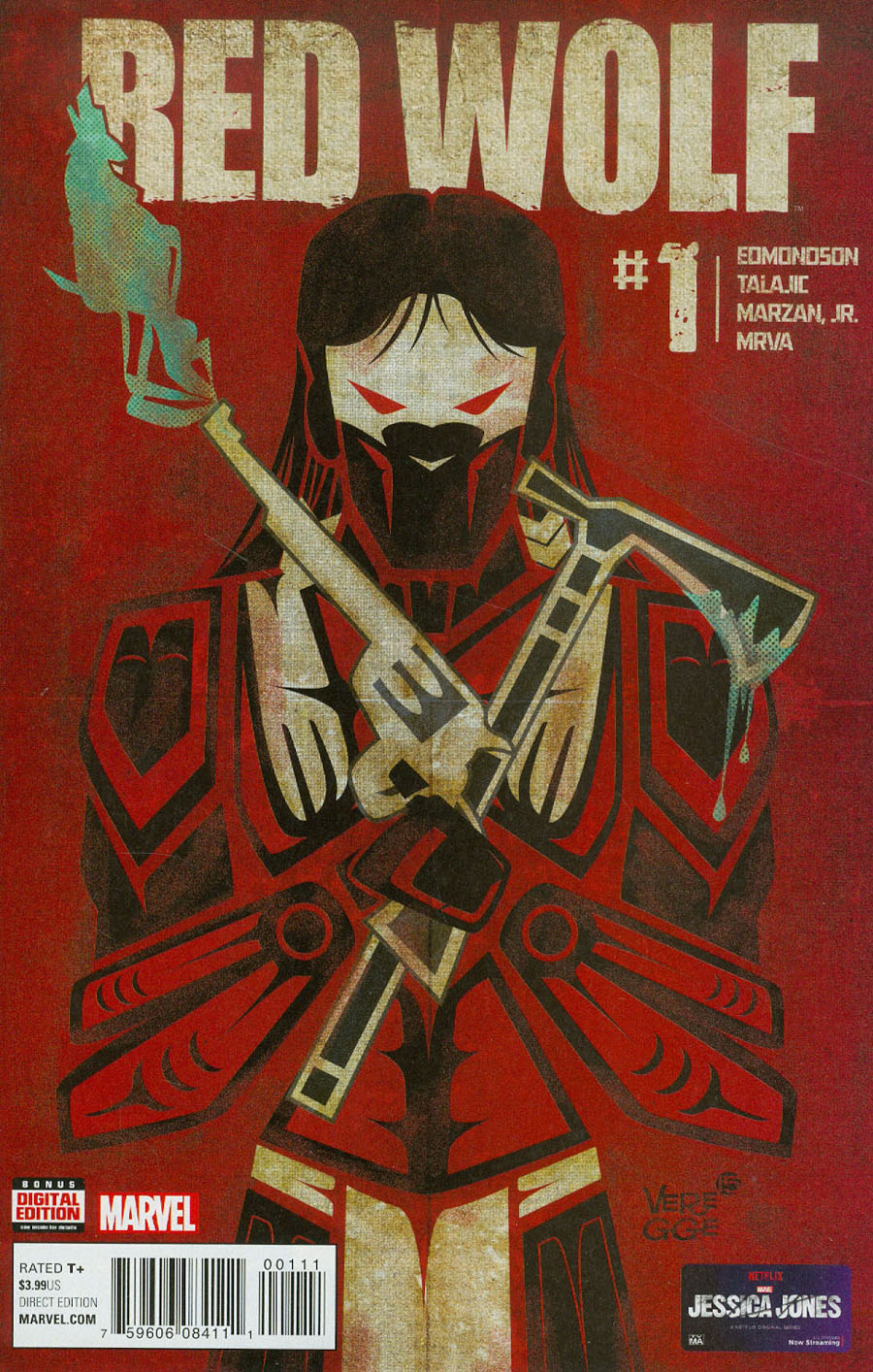 Red Wolf Vol 2 #1 Cover A Regular Jeffrey Veregge Cover