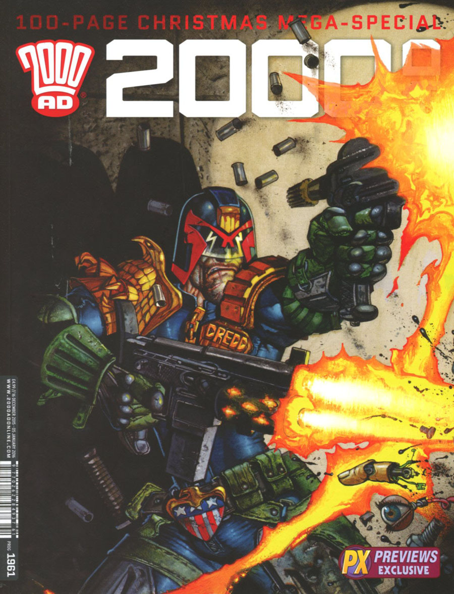 2000 AD #1961 X-Mas 2015 Special Previews Exclusive Simon Bisley Variant Cover