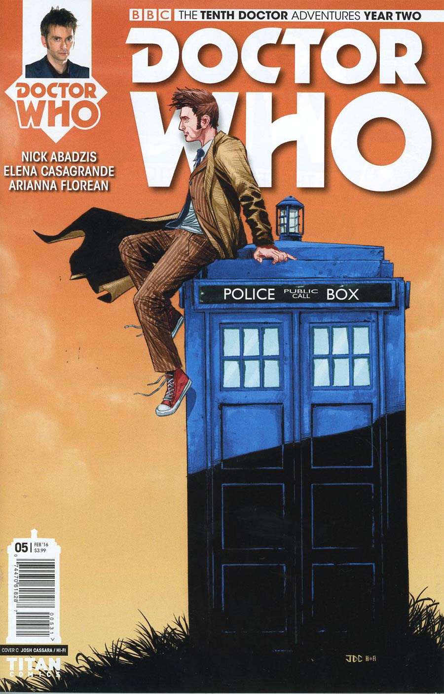 Doctor Who 10th Doctor Year Two #5 Cover C Variant Joshua Cassara Cover