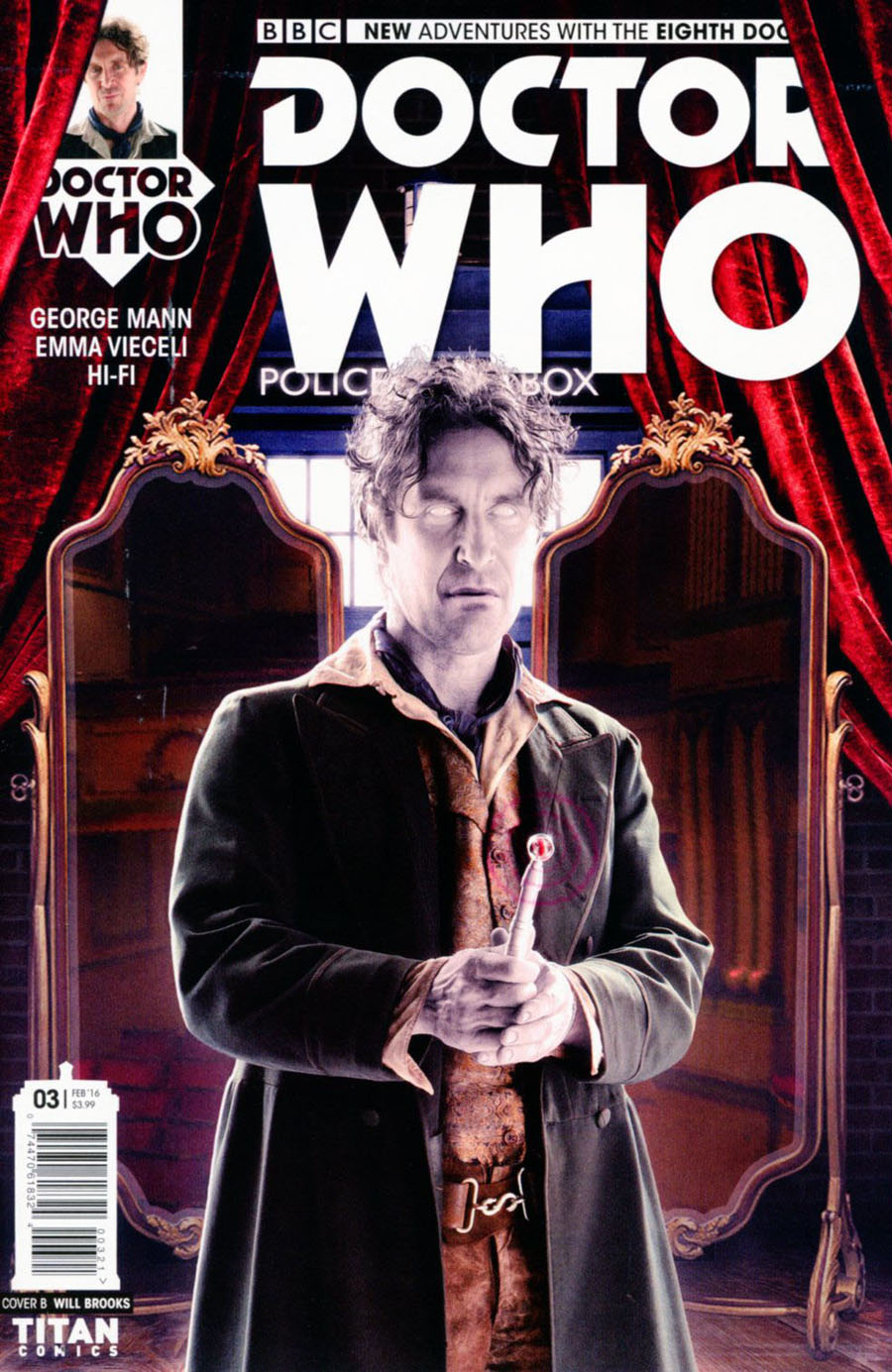 Doctor Who 8th Doctor #3 Cover B Variant Photo Subscription Cover