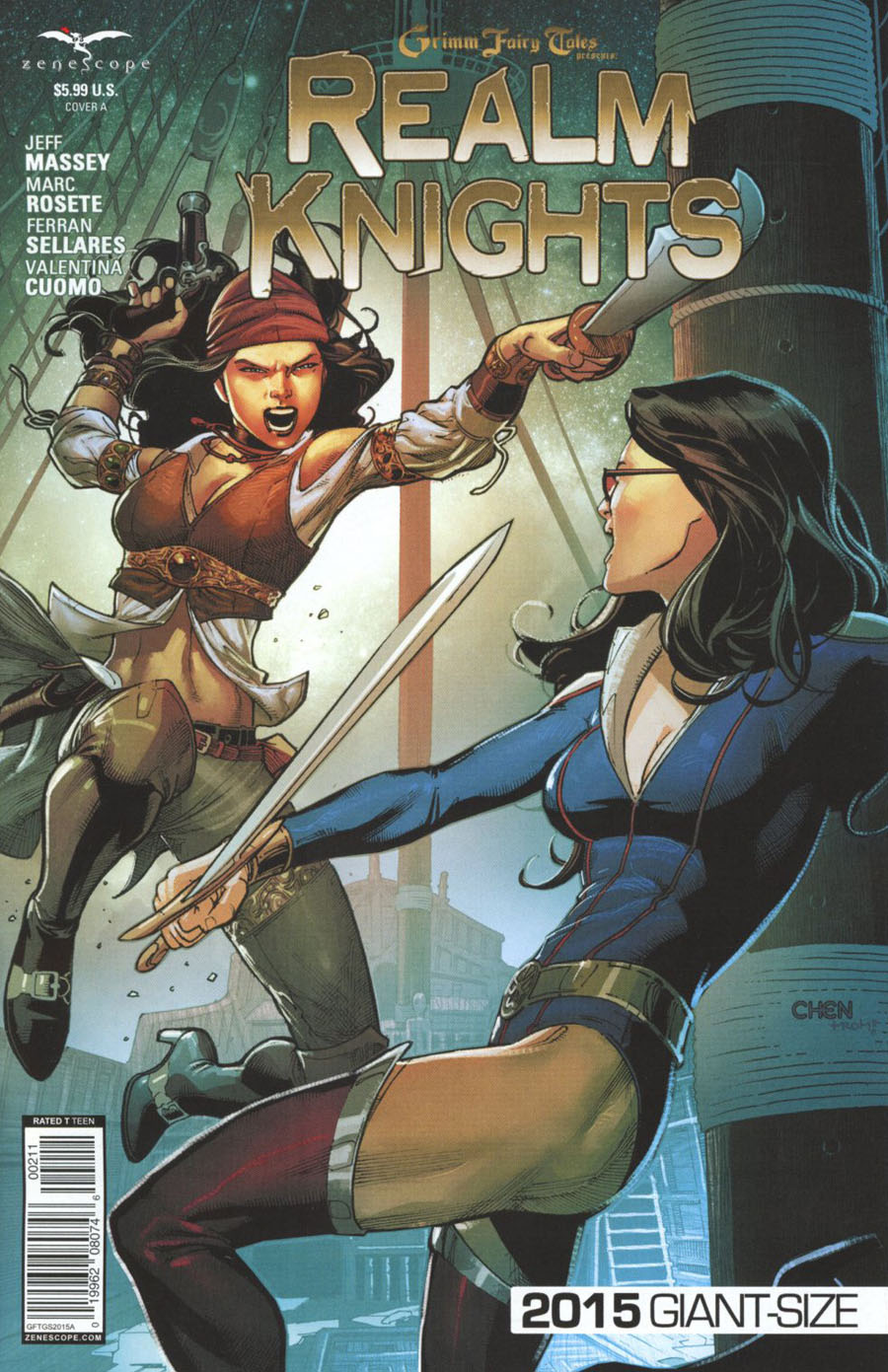 Grimm Fairy Tales Presents Realm Knights 2015 Giant-Size Cover A Sean Chen