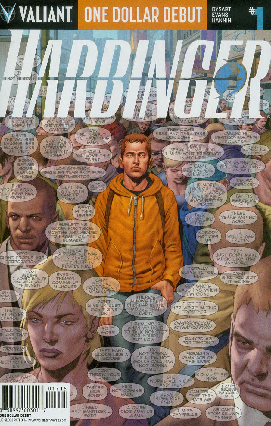 Harbinger Vol 2 #1 Cover H One Dollar Debut Edition Newer Printing