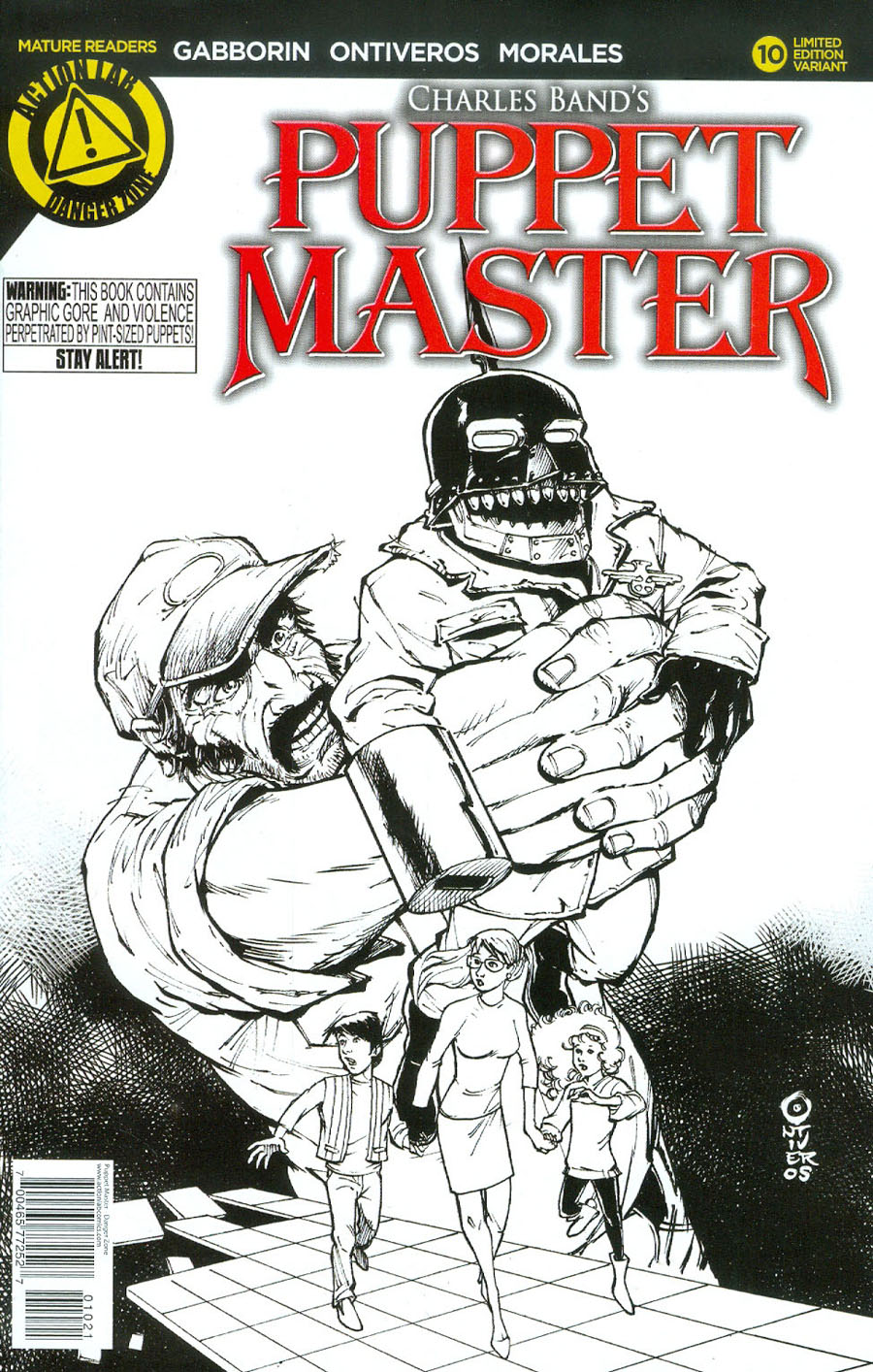 Puppet Master #10 Cover B Variant Antonio Ontiveros Sketch Cover