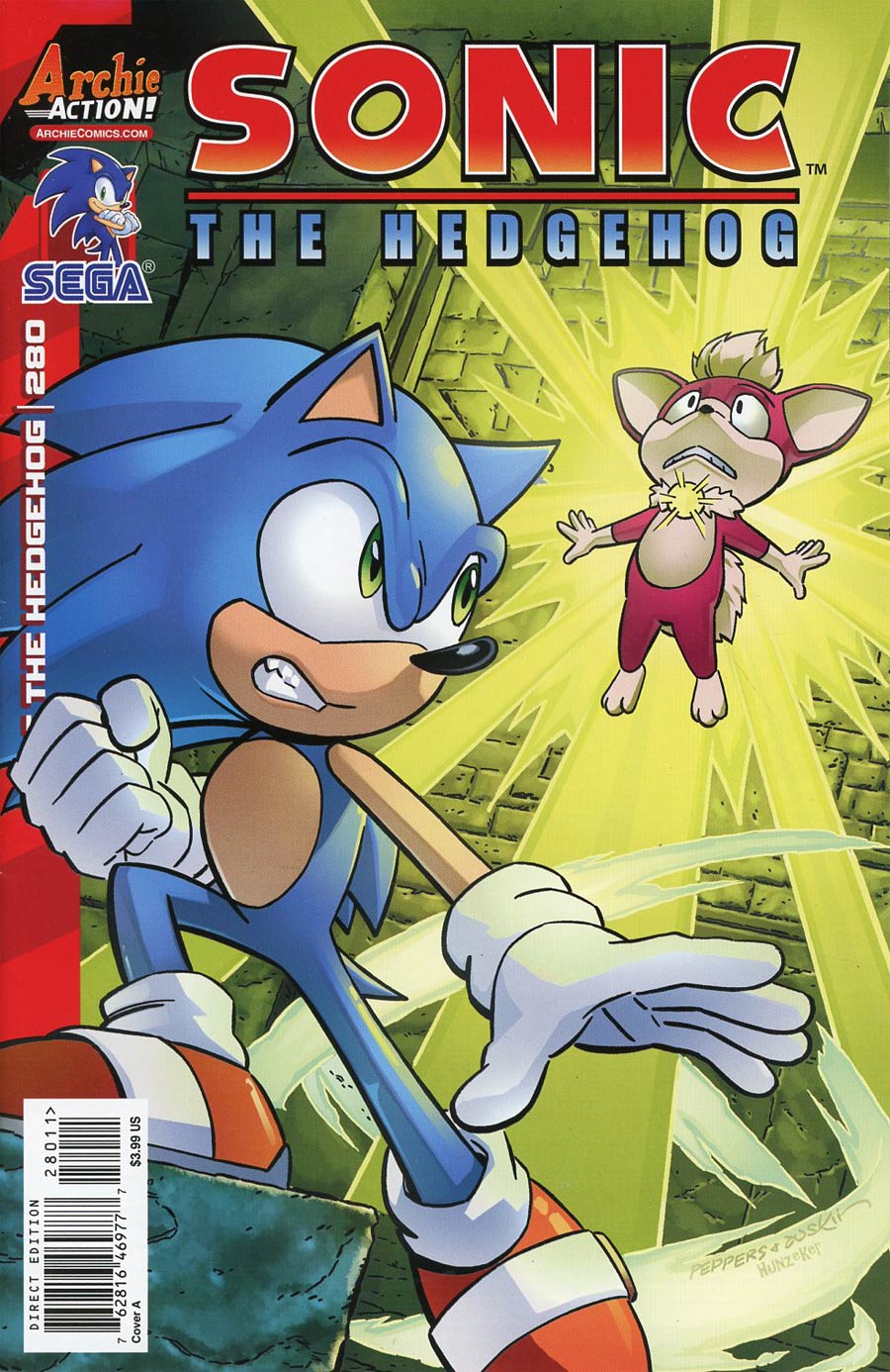 Sonic The Hedgehog Vol 2 #280 Cover A Regular Jamal Peppers Cover