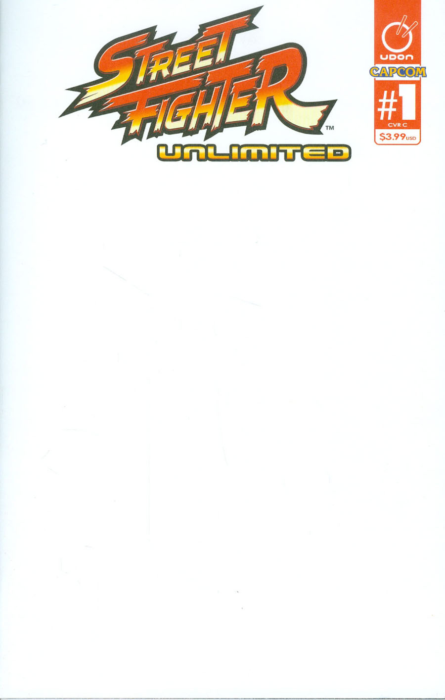 Street Fighter Unlimited #1 Cover C Variant Blank Cover