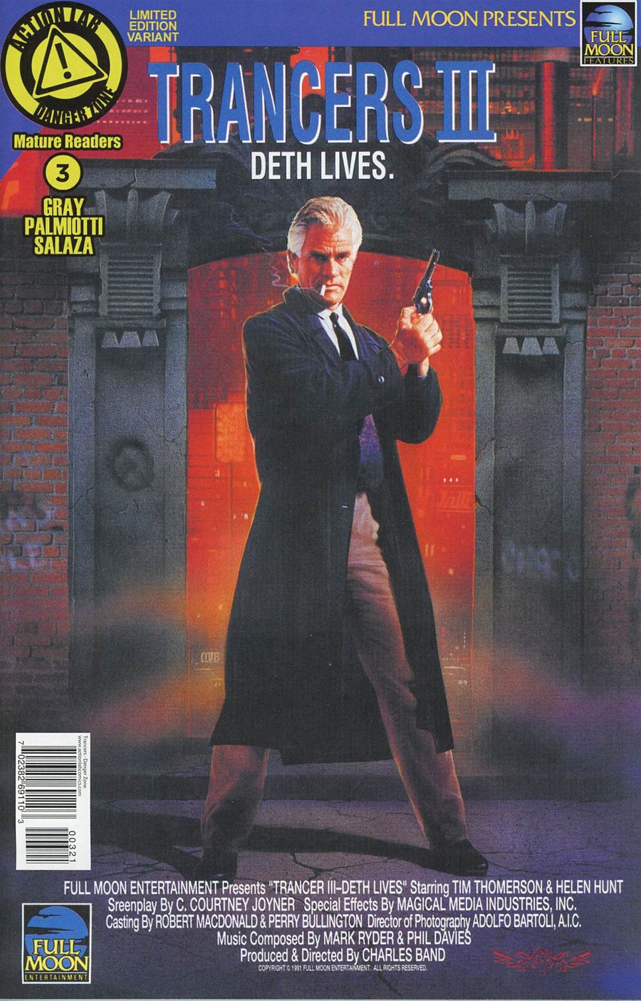 Trancers #3 Cover B Variant Movie Poster Cover