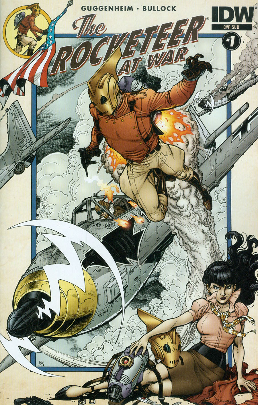 Rocketeer At War #1 Cover B Variant Nick Bradshaw Subscription Cover