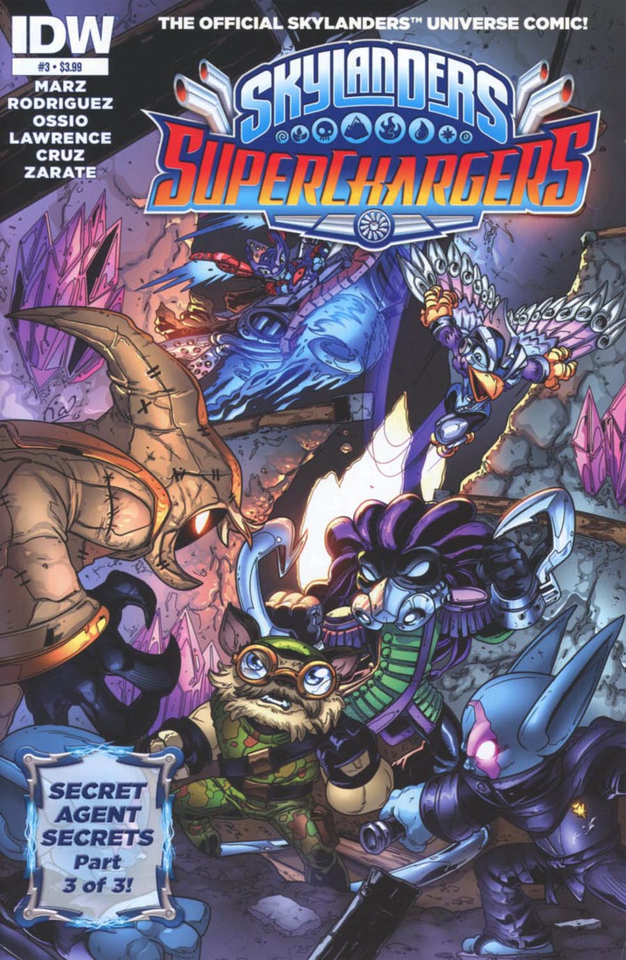Skylanders Superchargers #3 Cover A Regular Fico Ossio Cover