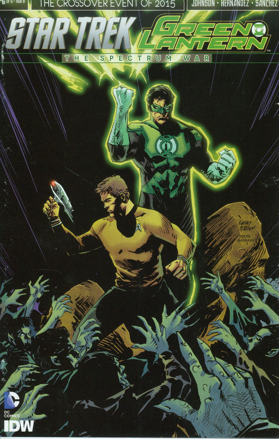 Star Trek Green Lantern #6 Cover C Variant Garry Brown Connecting Subscription Cover