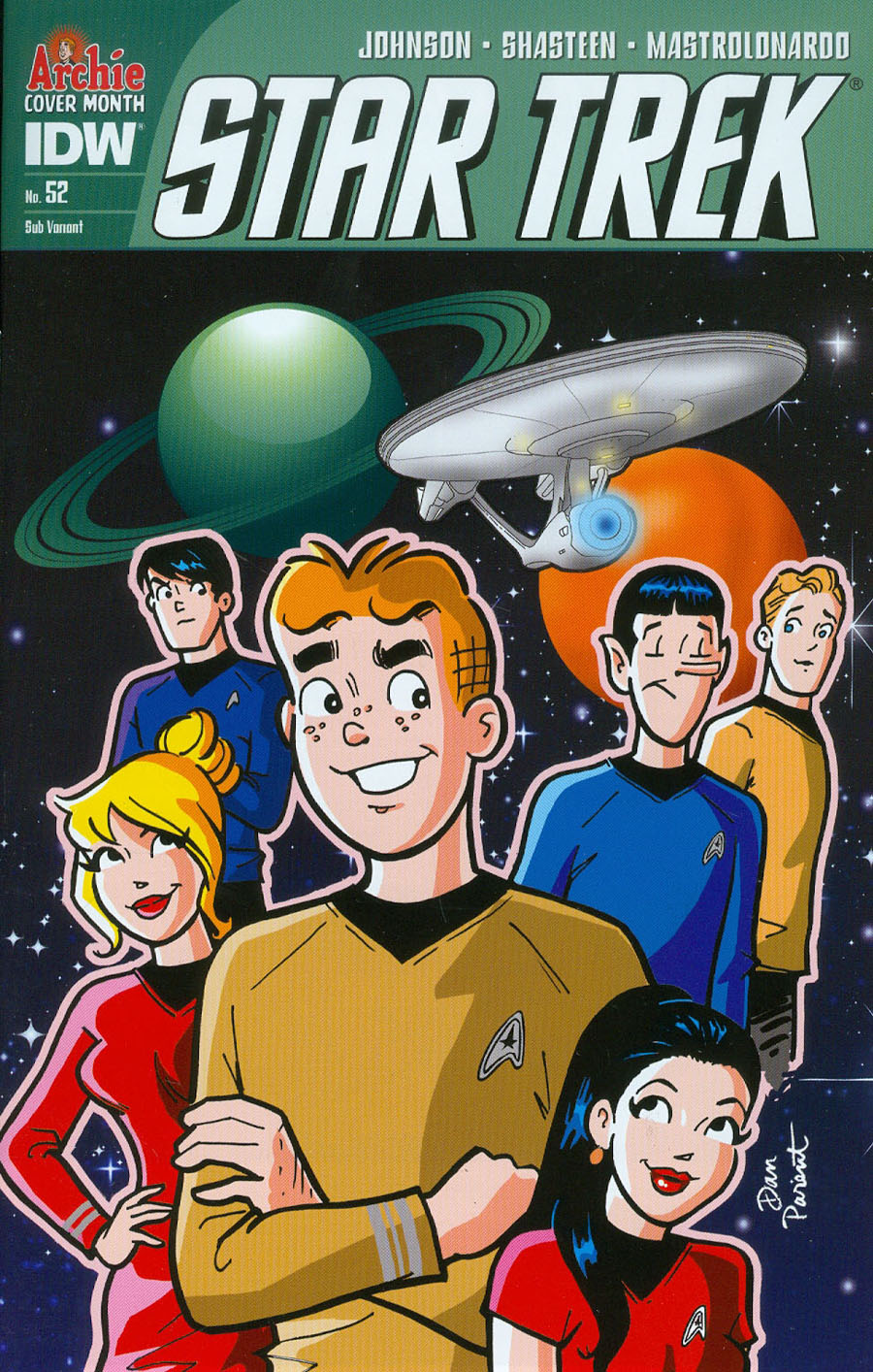 Star Trek (IDW) #52 Cover B Variant Dan Parent Archie 75th Anniversary Subscription Cover