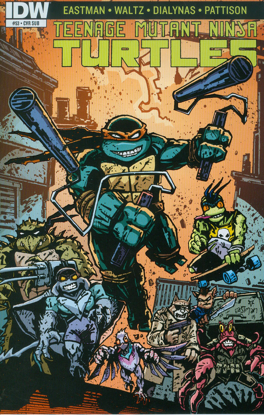 Teenage Mutant Ninja Turtles Vol 5 #53 Cover B Variant Kevin Eastman Subscription Cover