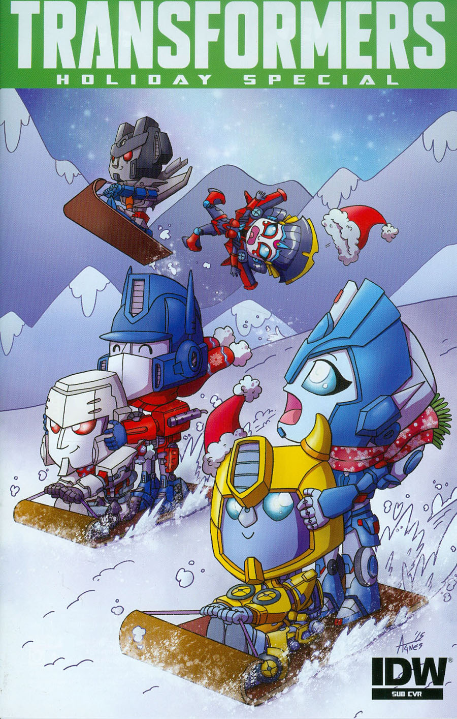 Transformers Holiday Special Cover B Variant Agnes Garbowska Subscription Cover