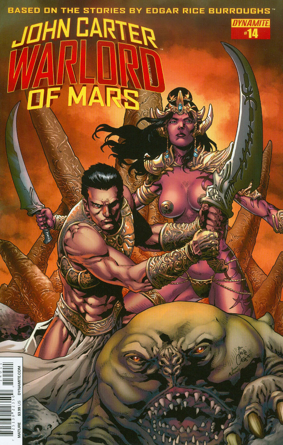 John Carter Warlord Of Mars Vol 2 #14 Cover A Regular Fritz Casas Cover