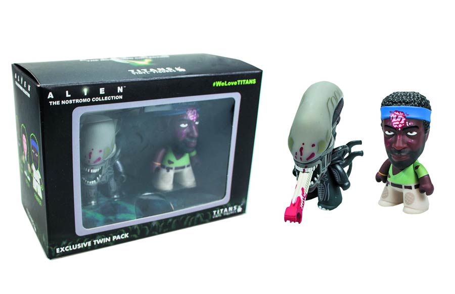 Alien Titans Bloody Parker & Bloody Alien 3-Inch 2-Pack Vinyl Figure