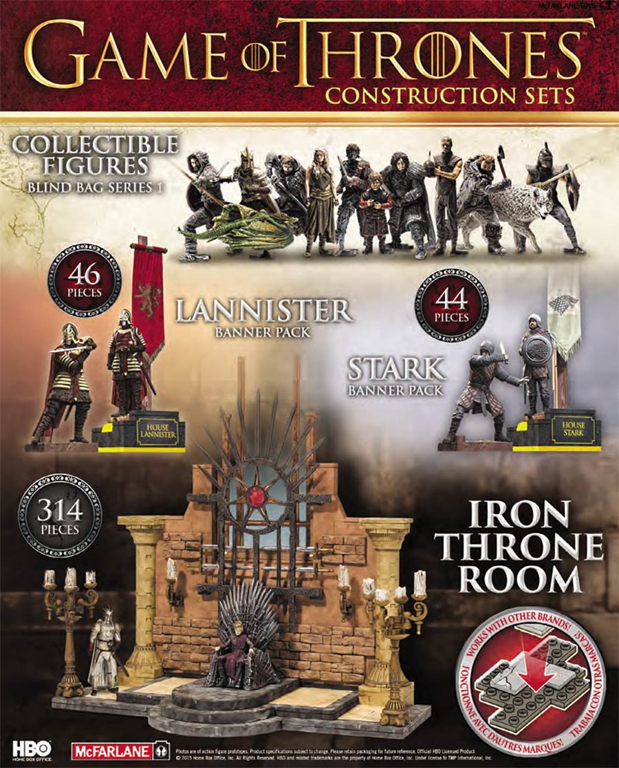 Game Of Thrones Construction Set Banner Pack Assortment Case