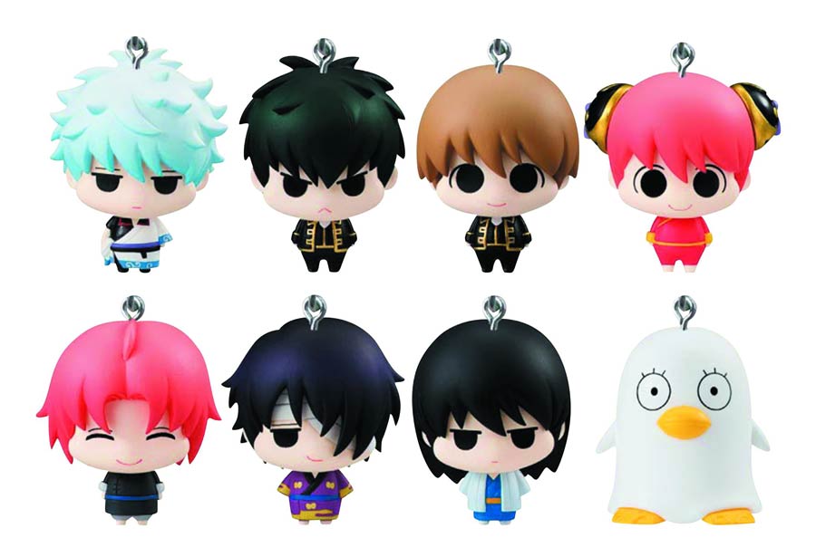 Gin Tama Chara Fortune Amulet Figure 8-Piece Display