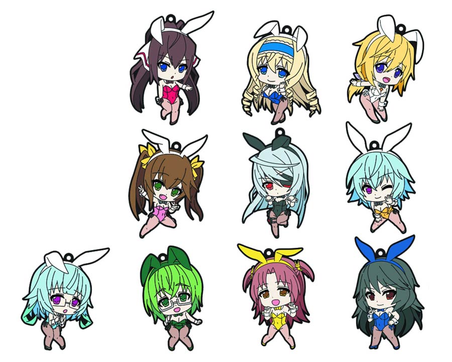 Infinite Stratos Rubber Trading Straps 10-Piece Display