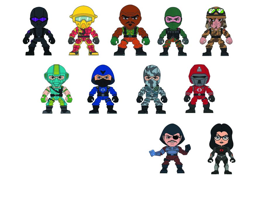 The Loyal Subjects x GI Joe Mini Figure Wave 2 Blind Mystery Box 16-Piece Display