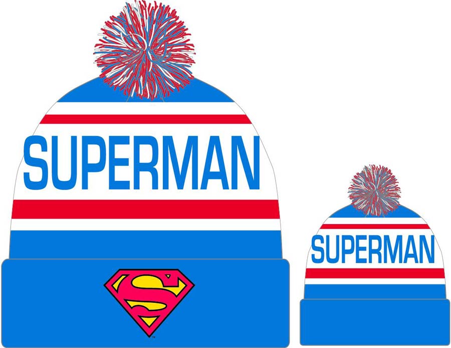 DC Heroes Superman Biggest Fan Redux Knit Cap