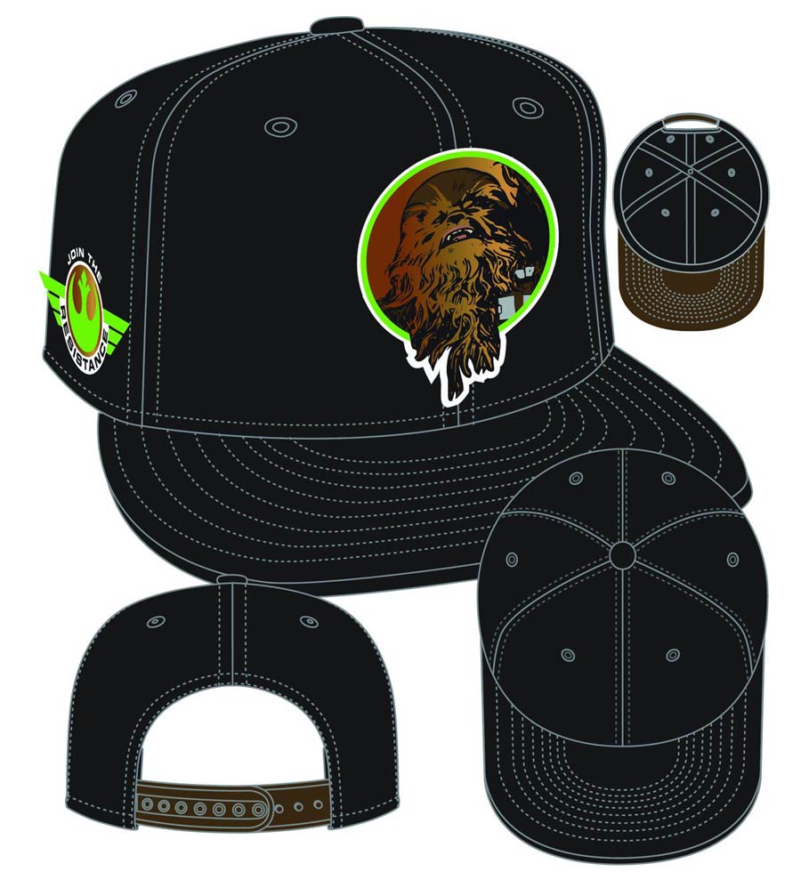 Star Wars Episode VII The Force Awakens Retroflect 950 Chewbacca Snap Back Cap