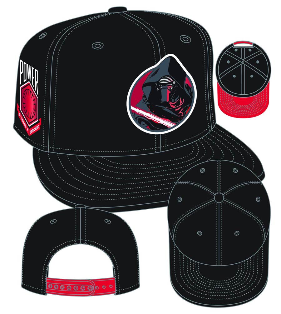 Star Wars Episode VII The Force Awakens Retroflect 950 Kylo Ren Snap Back Cap