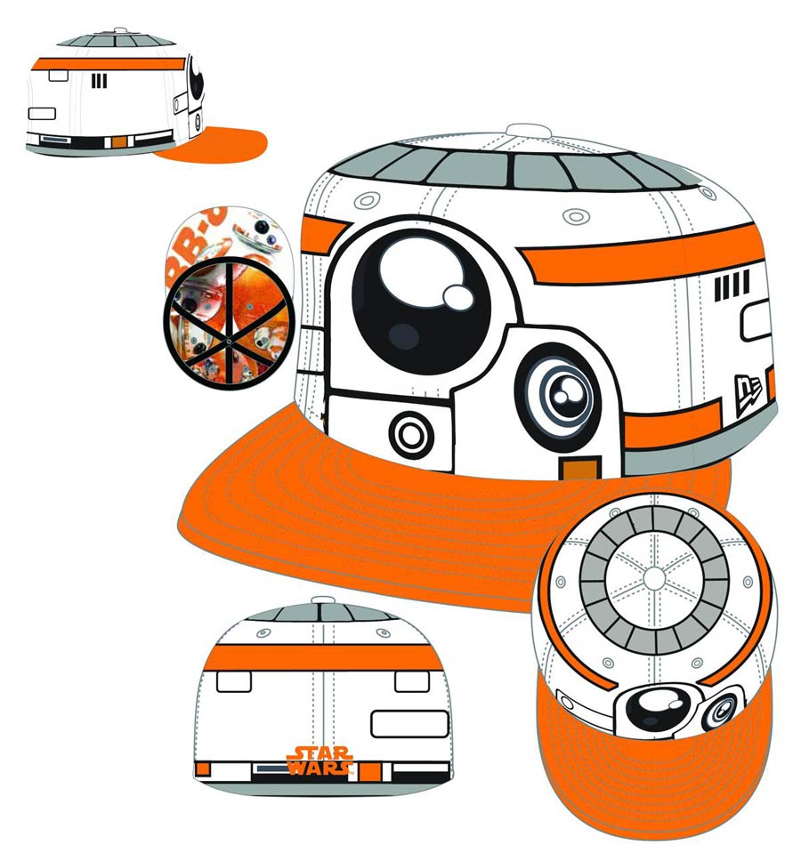 Star Wars Episode VII The Force Awakens BB-8 Character Face 5950 7 1/8 Fitted Cap