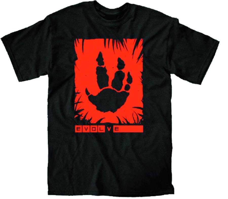 Evolve Footprint Previews Exclusive Black T-Shirt Large