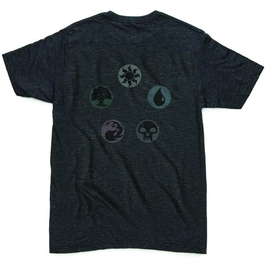 Magic The Gathering Five Pie Charcoal Heather T-Shirt Large