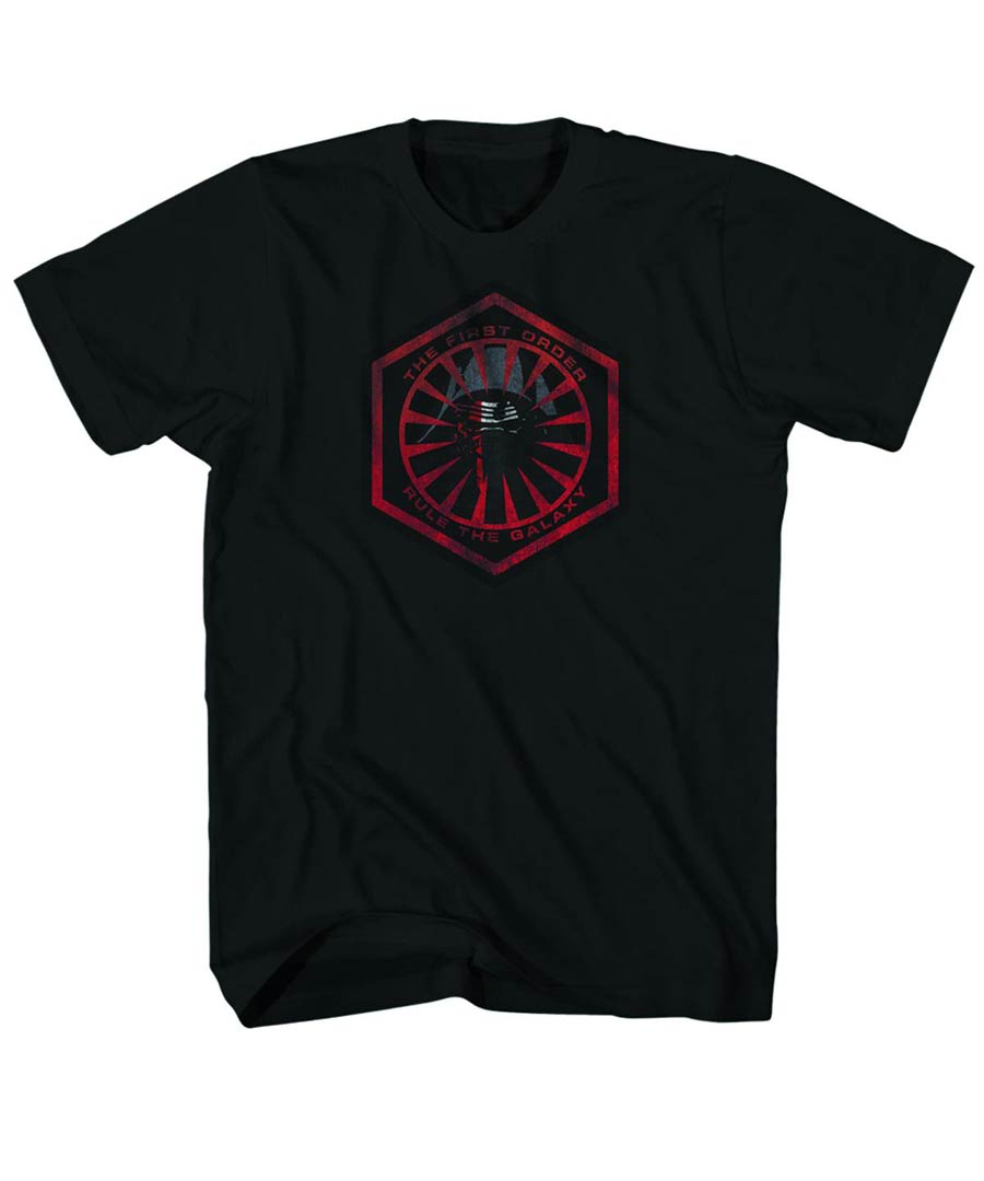 Star Wars Episode VII The Force Awakens The New Fear Charcoal T-Shirt Large